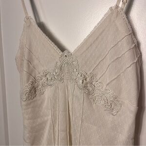 No Boundaries Cream Lace Tank